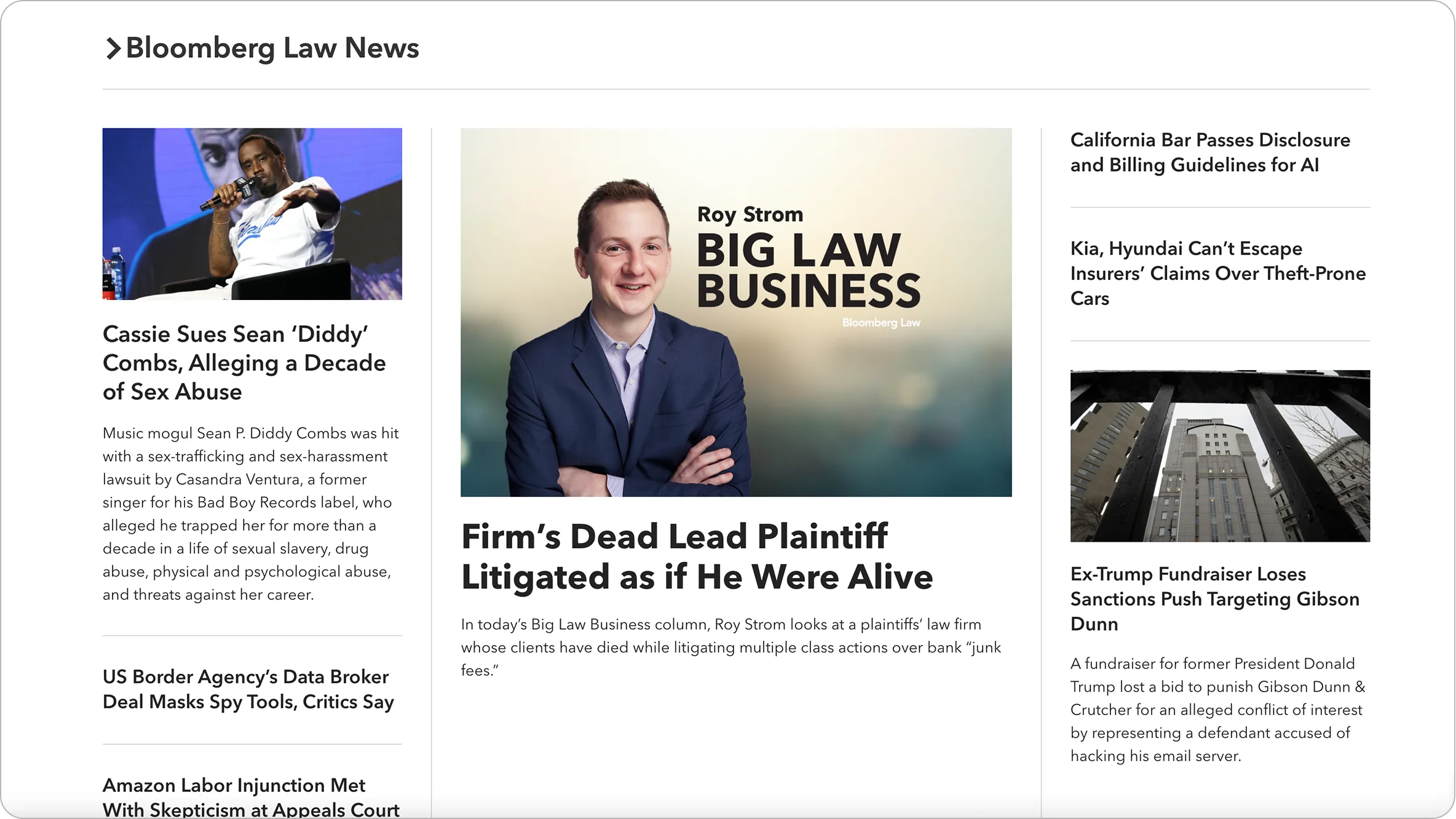 Bloomberg Law News
