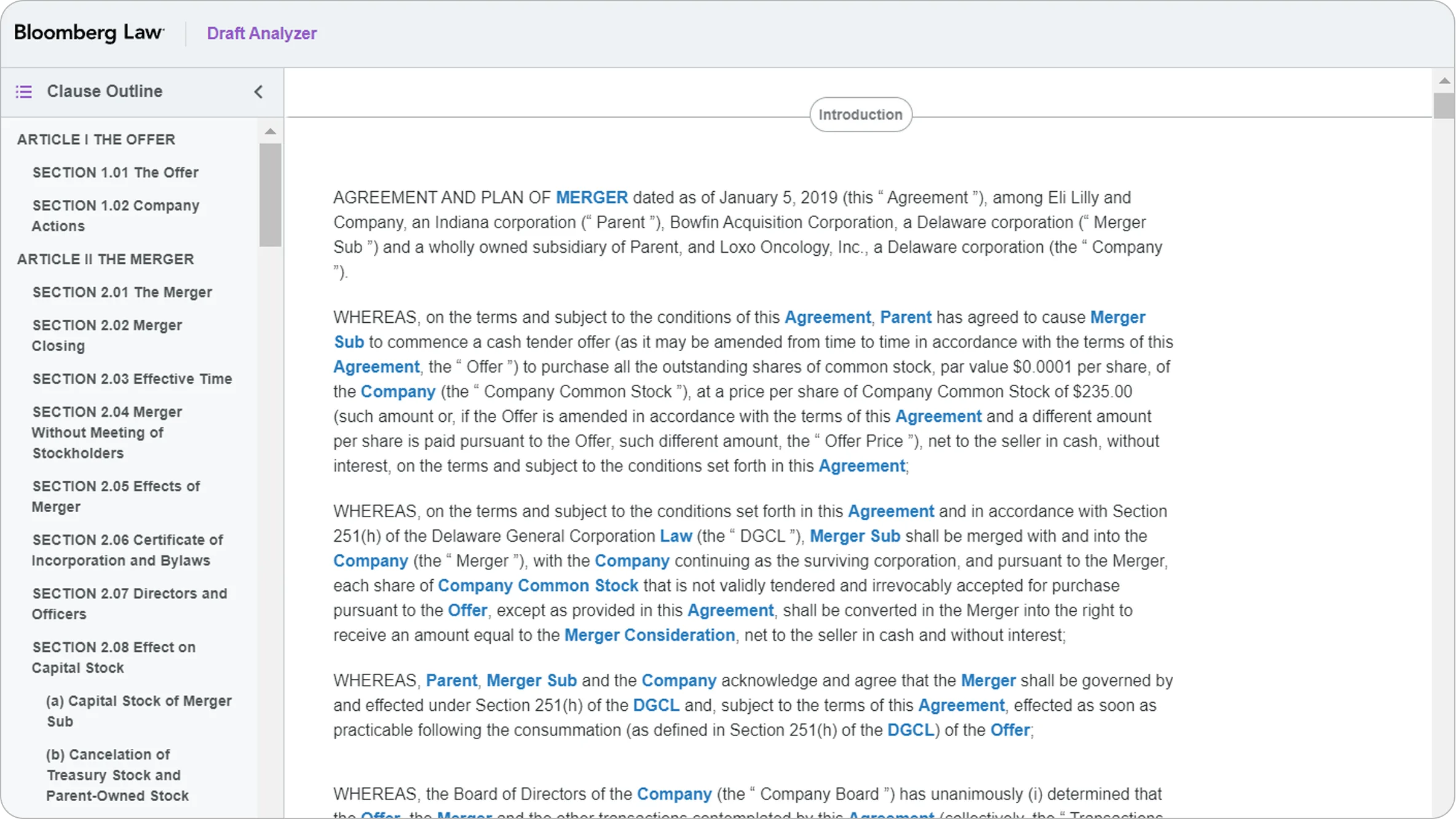 Bloomberg Law Dra