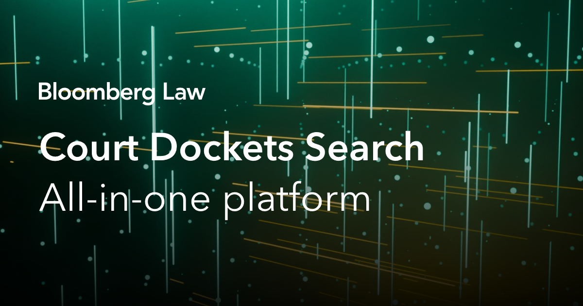 Full court docket search powered by AI