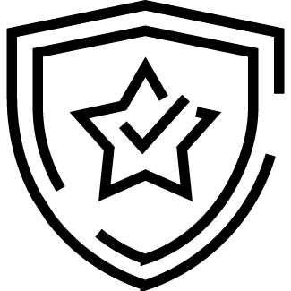 checkmark in a star
