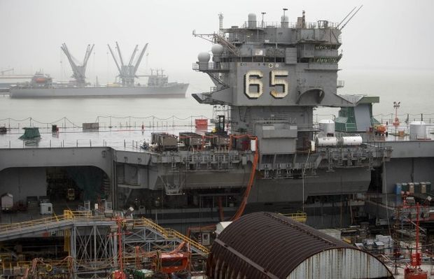 USS Enterprise - Andrew Harrer/Bloomberg via Getty Images