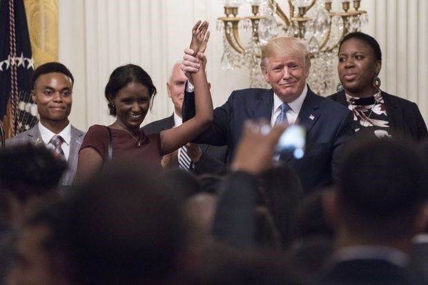 The Young Black Leadership Summit 2019 event in the White House on Oct. 4. - Photographer: Sarah Silbiger/Bloomberg