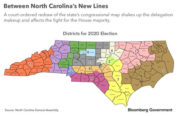 North Carolina redrawn state congressional map