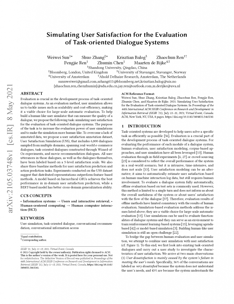 Bloomberg's AI Researchers & Engineers Publish 3 Papers at SIGIR