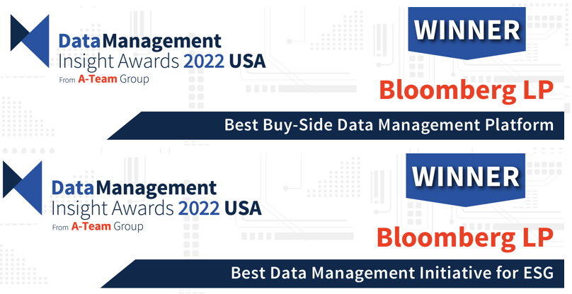 Bloomberg Takes Home Two Data Management Insight Awards 