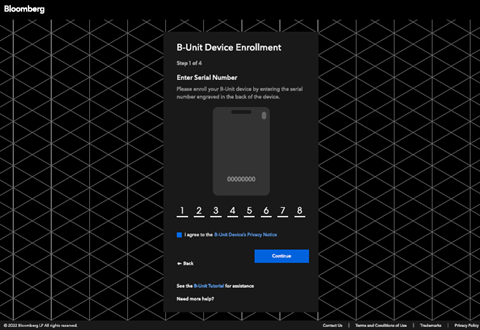 B-UNIT Enrollment | Bloomberg LP