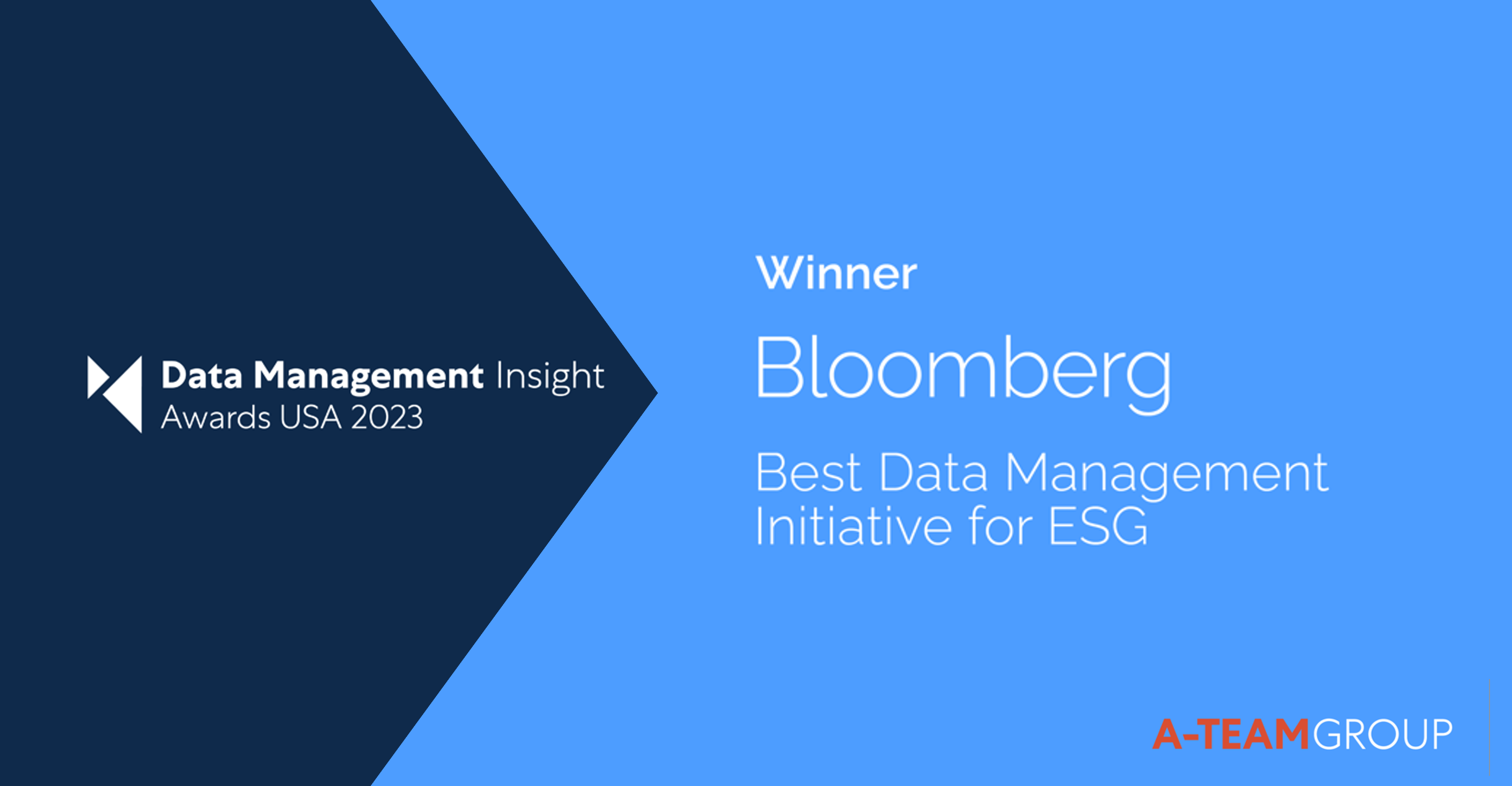 Bloomberg Wins Best Data Management Initiative For ESG At The Data ...