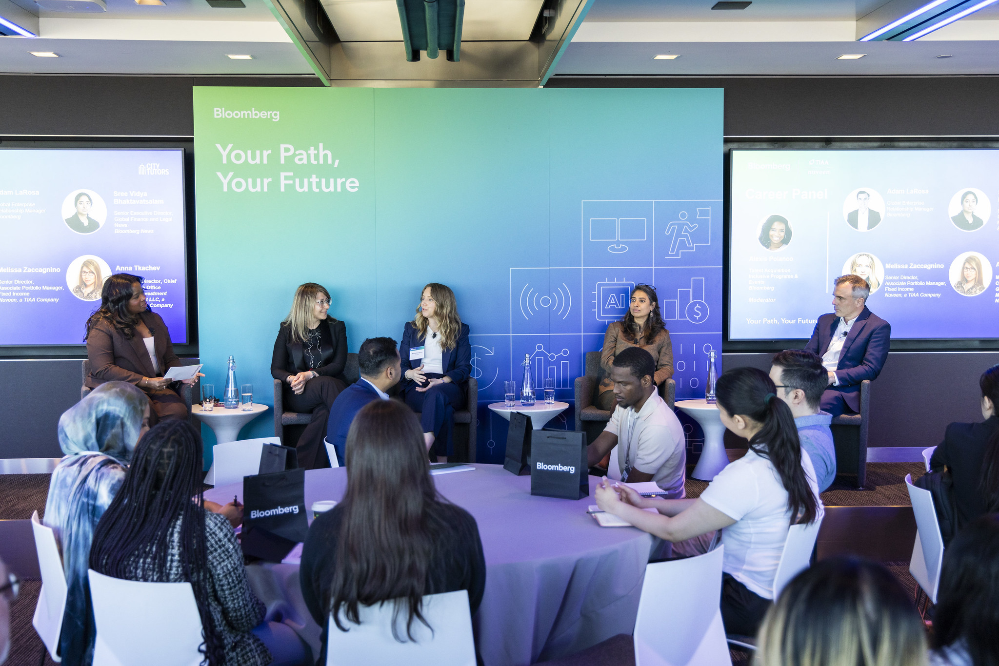 Meeting - part of gathering was part of Bloomberg’s Your Path, Your Future program