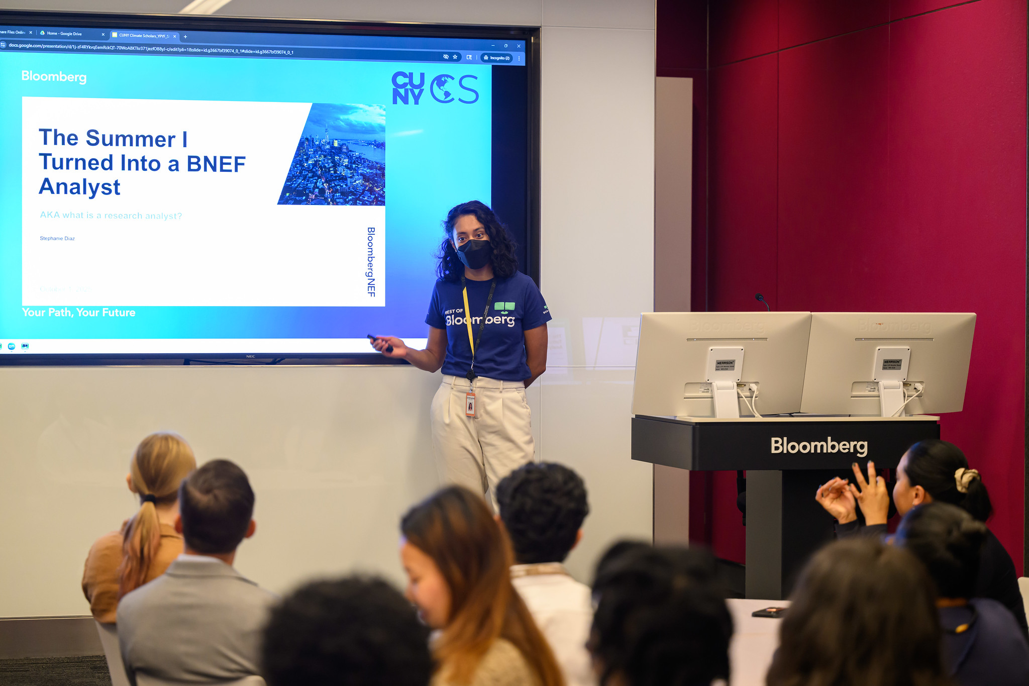 New York: YPYF CUNY Climate Scholars Visit Bloomberg HQ