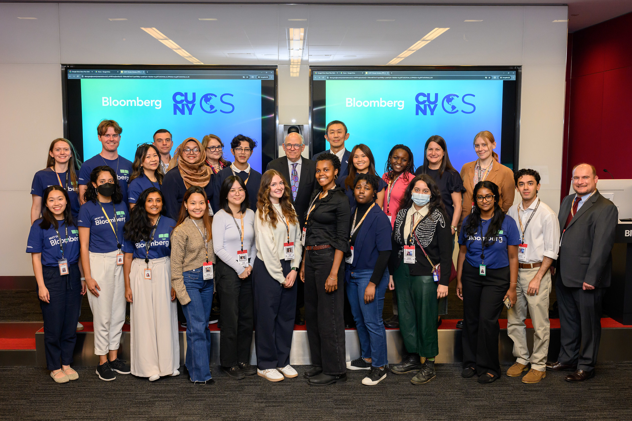 New York: YPYF CUNY Climate Scholars Visit Bloomberg HQ