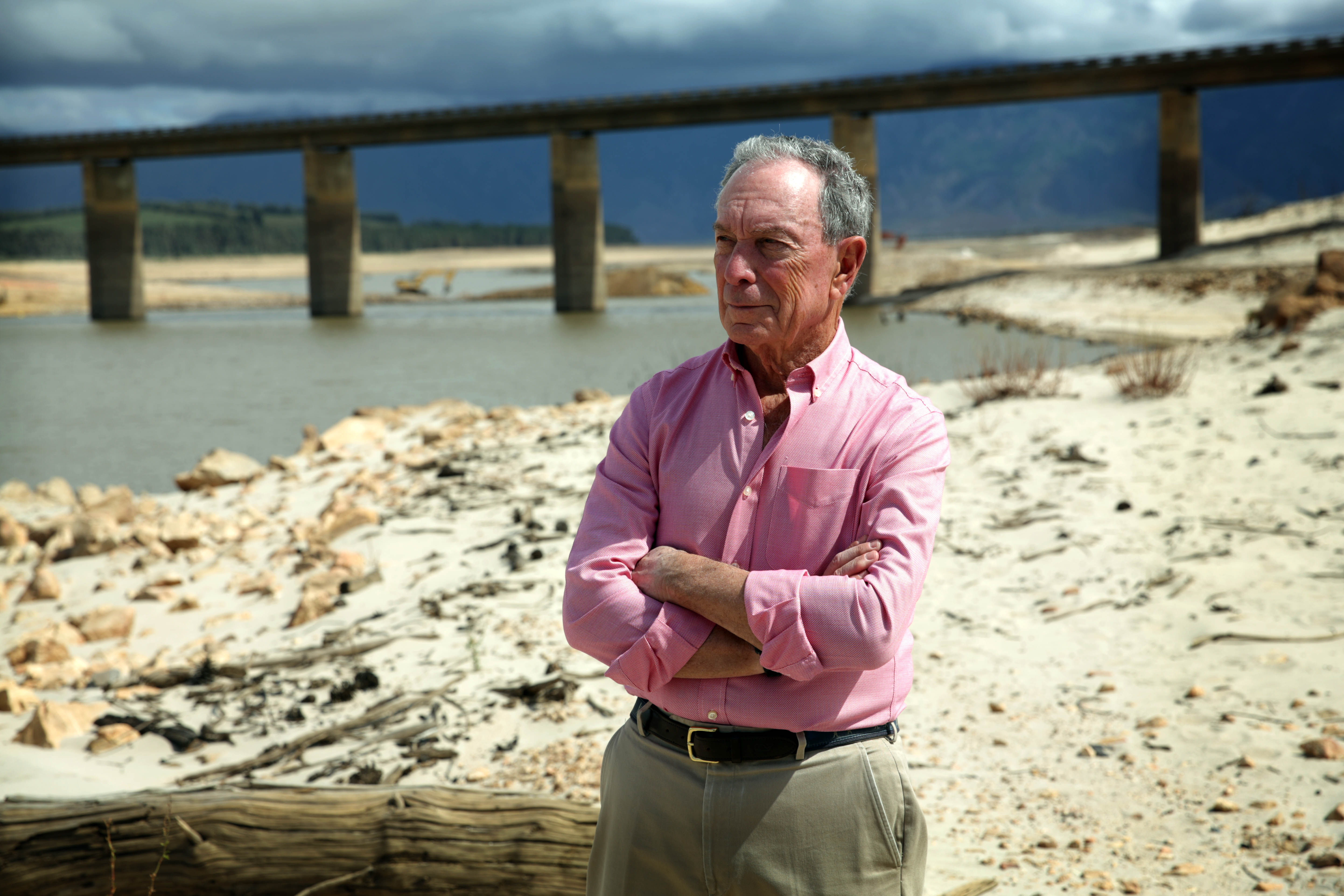 Michael Bloomberg at reservoir