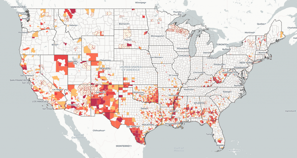 Census Hard to Count Map from censushardtocountmaps2020.us