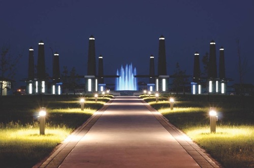 Water feature in Water Bend Park, Manitoba. Designed by Nadi Design.