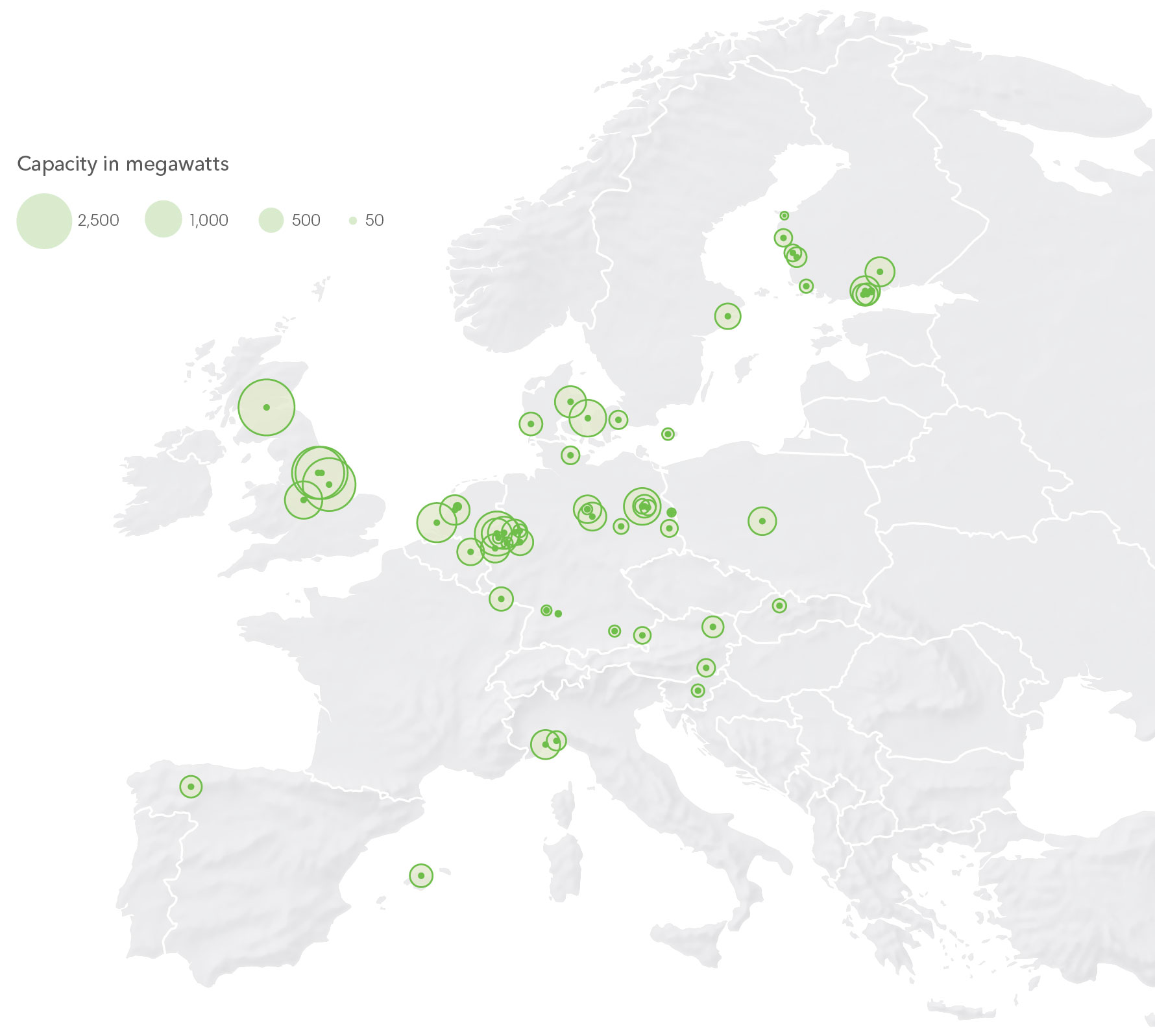 Map of E.U. coal plant closures since 2016
