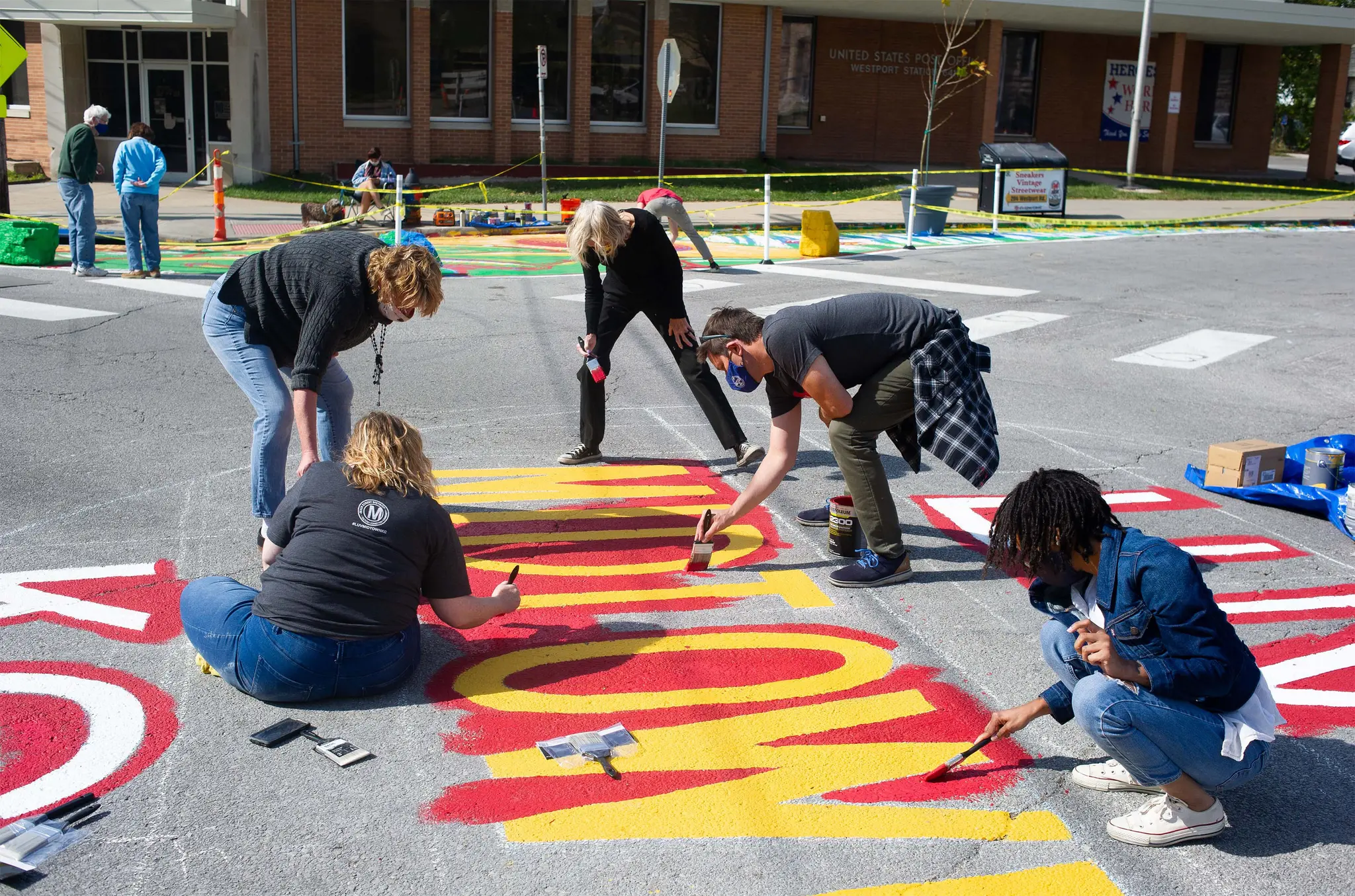 Kansas City, MO Asphalt Art project