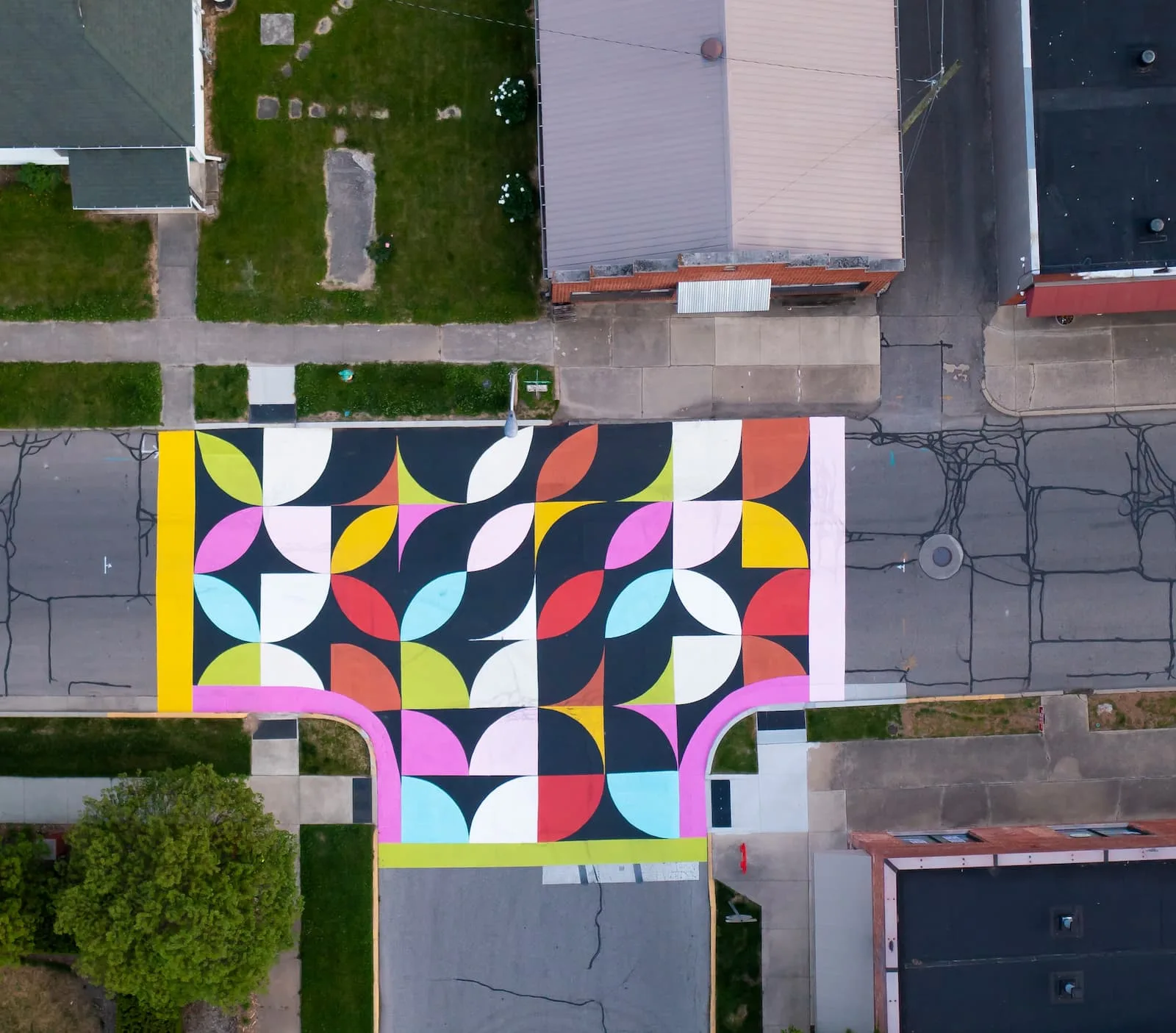 Painting a neighborhood business district
