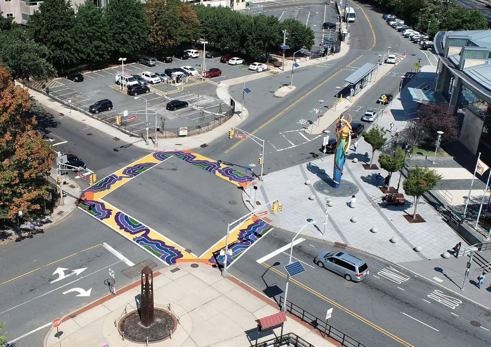 Trenton, NJ Art Creating a gateway at transit hub