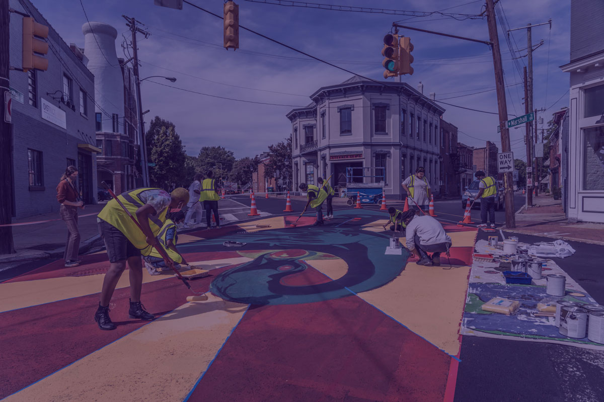 Making a gateway to a neighborhood | Asphalt Art