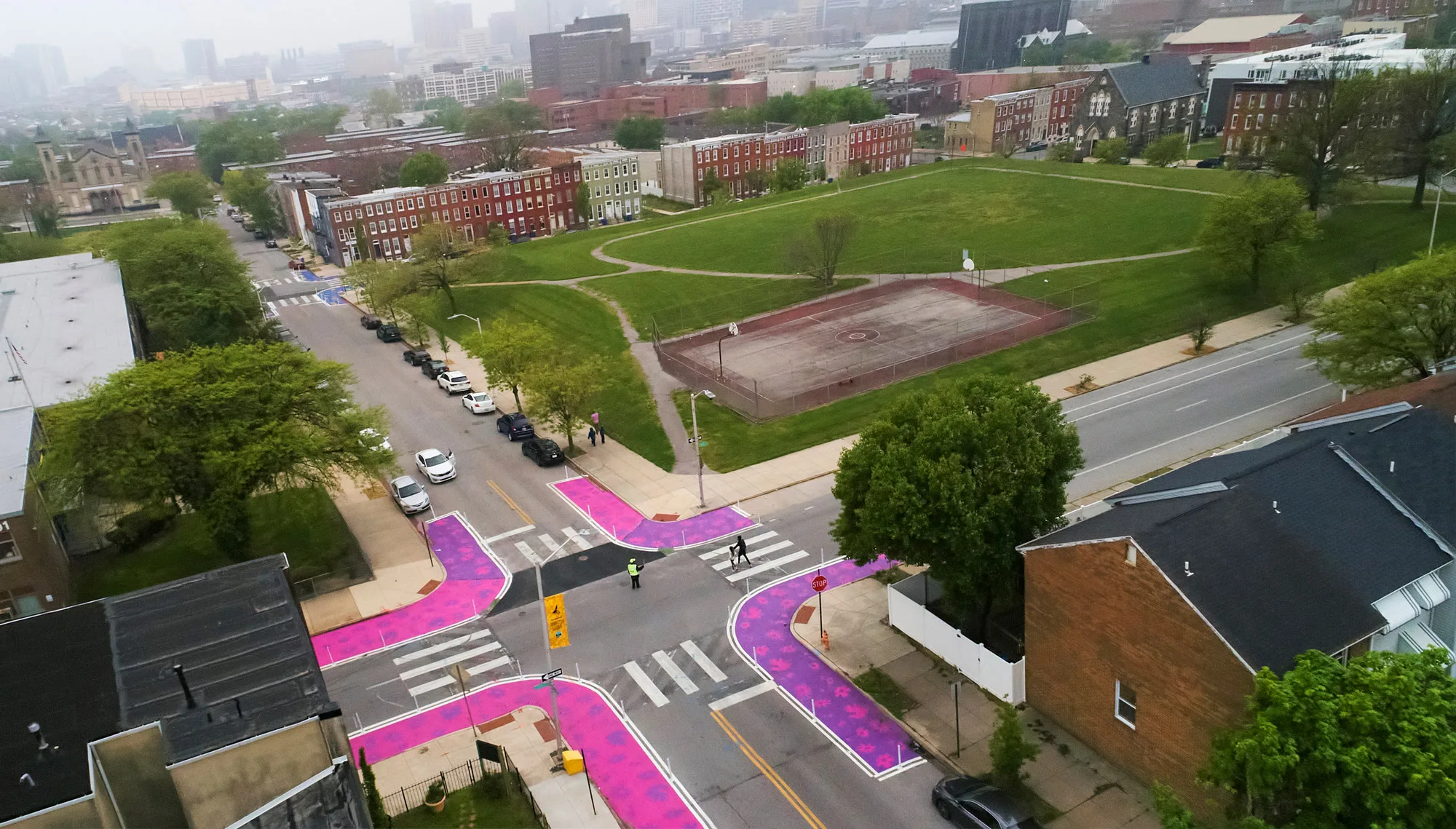 Baltimore school with safe crossings