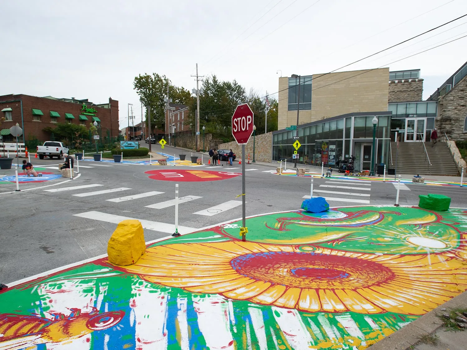 Asphalt Art after painting capture