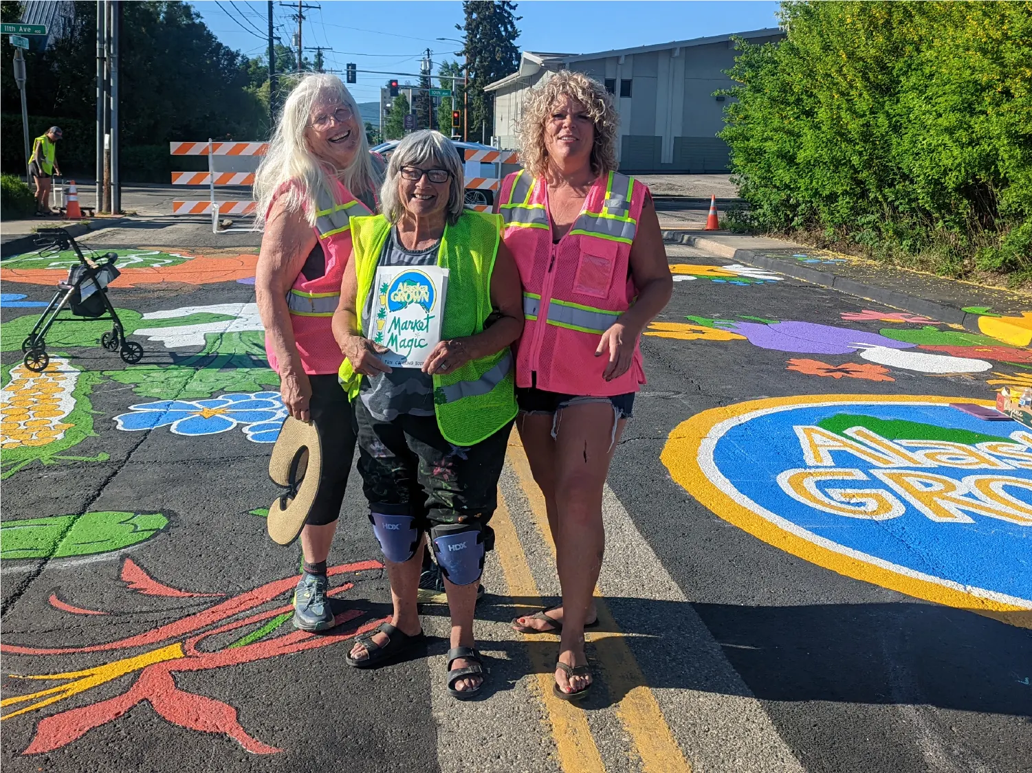 Three Women smiling with Alaska Grown Market Magic
