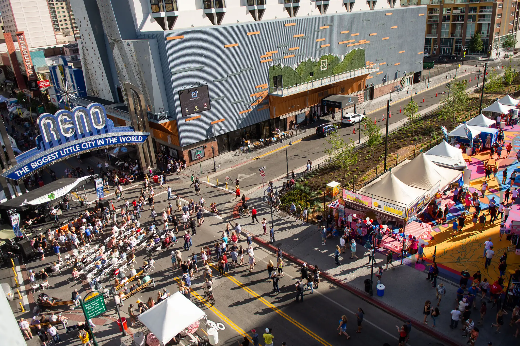 Reno Nevada during Blues and Brews Festival