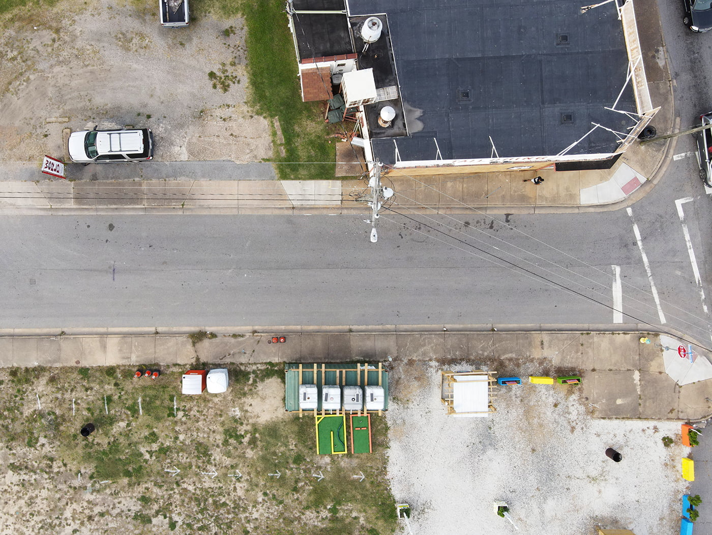 City of Norfolk, VA before Asphalt Art community intersection paintings