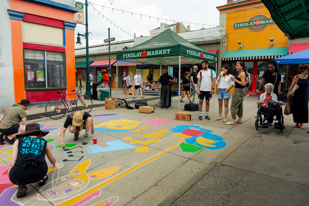 Creating an artful path between neighborhood spaces | Asphalt Art