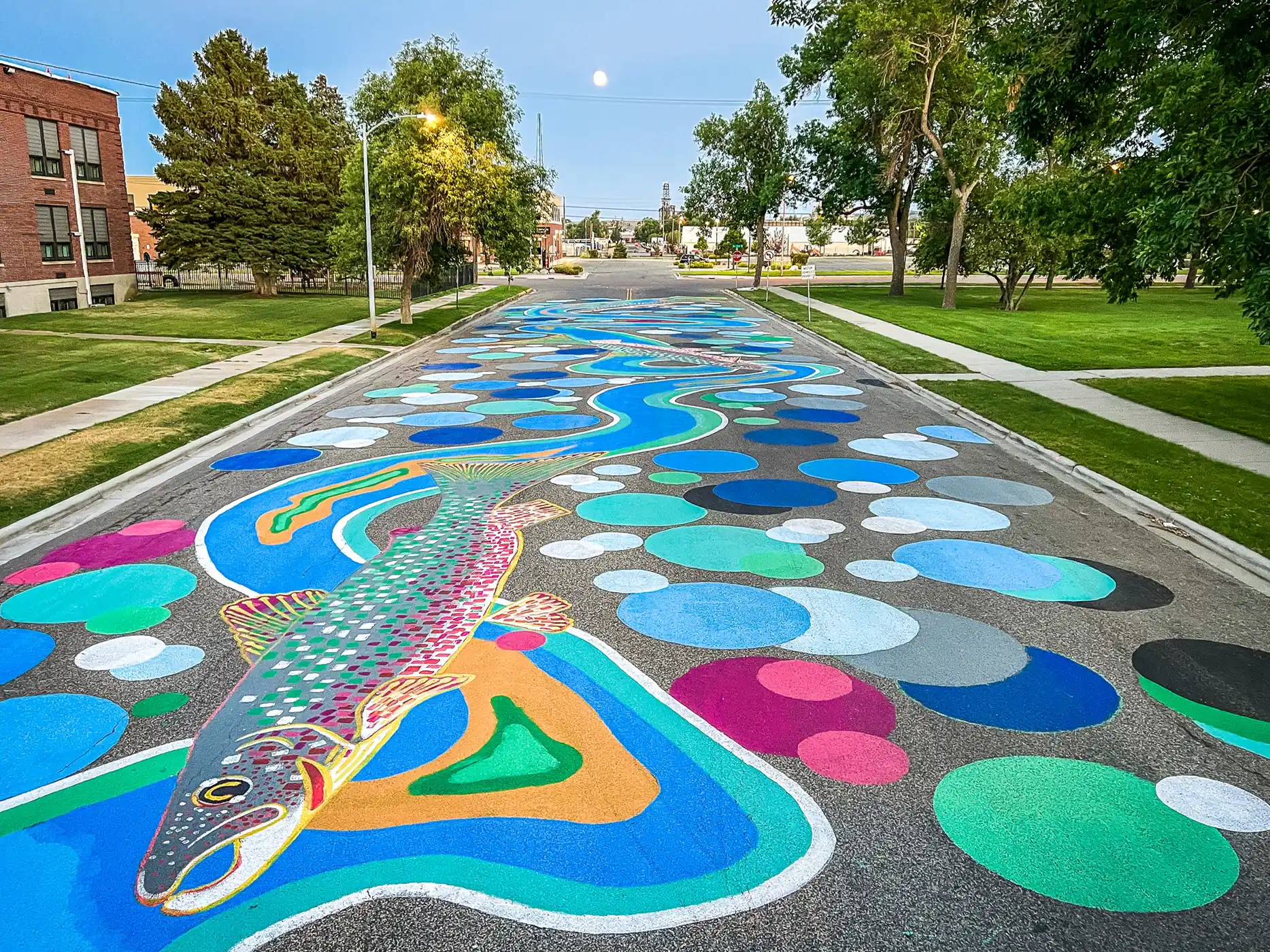 Billings MT after street mural paintings