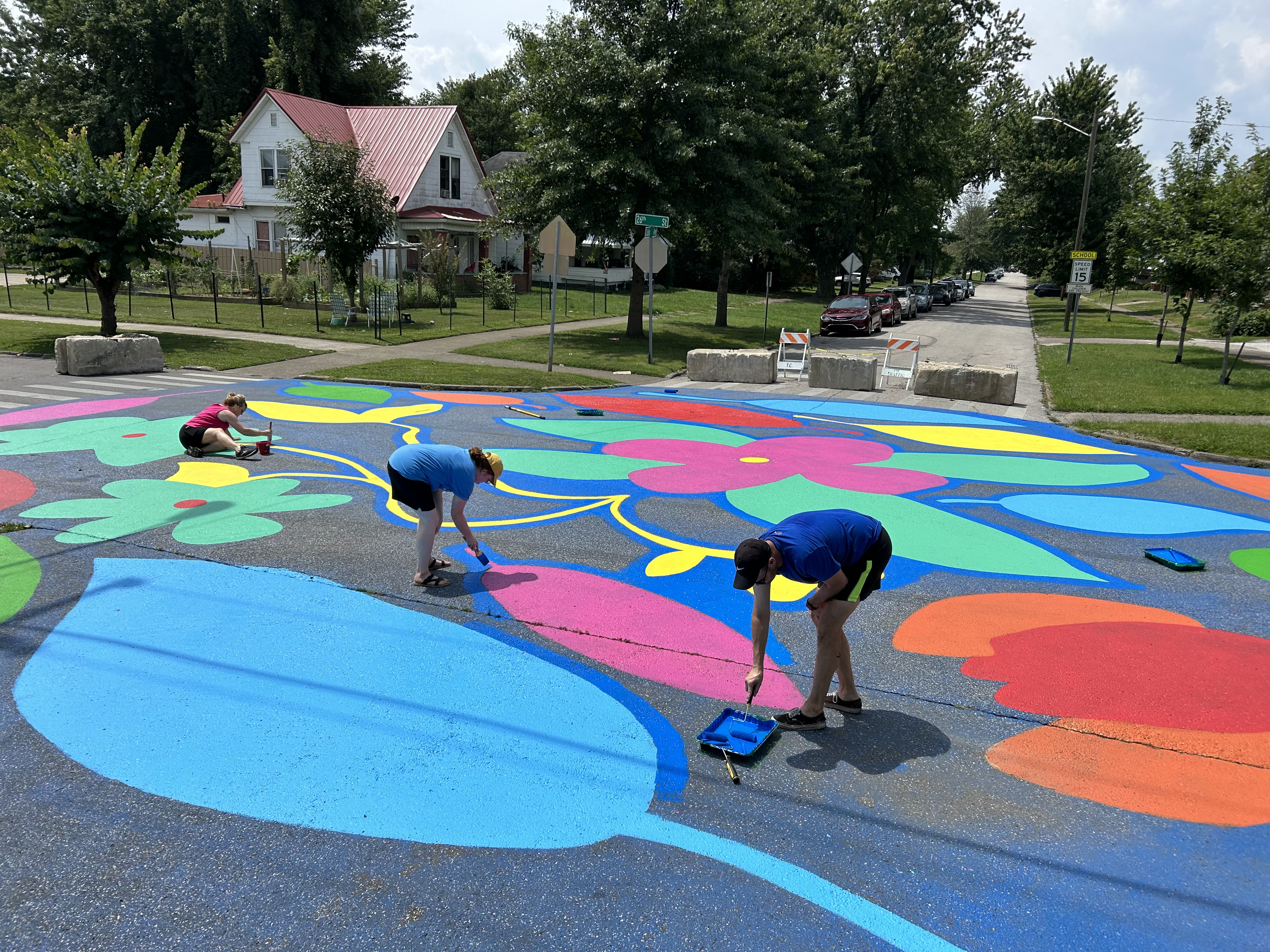 Repainting Huntington Mural