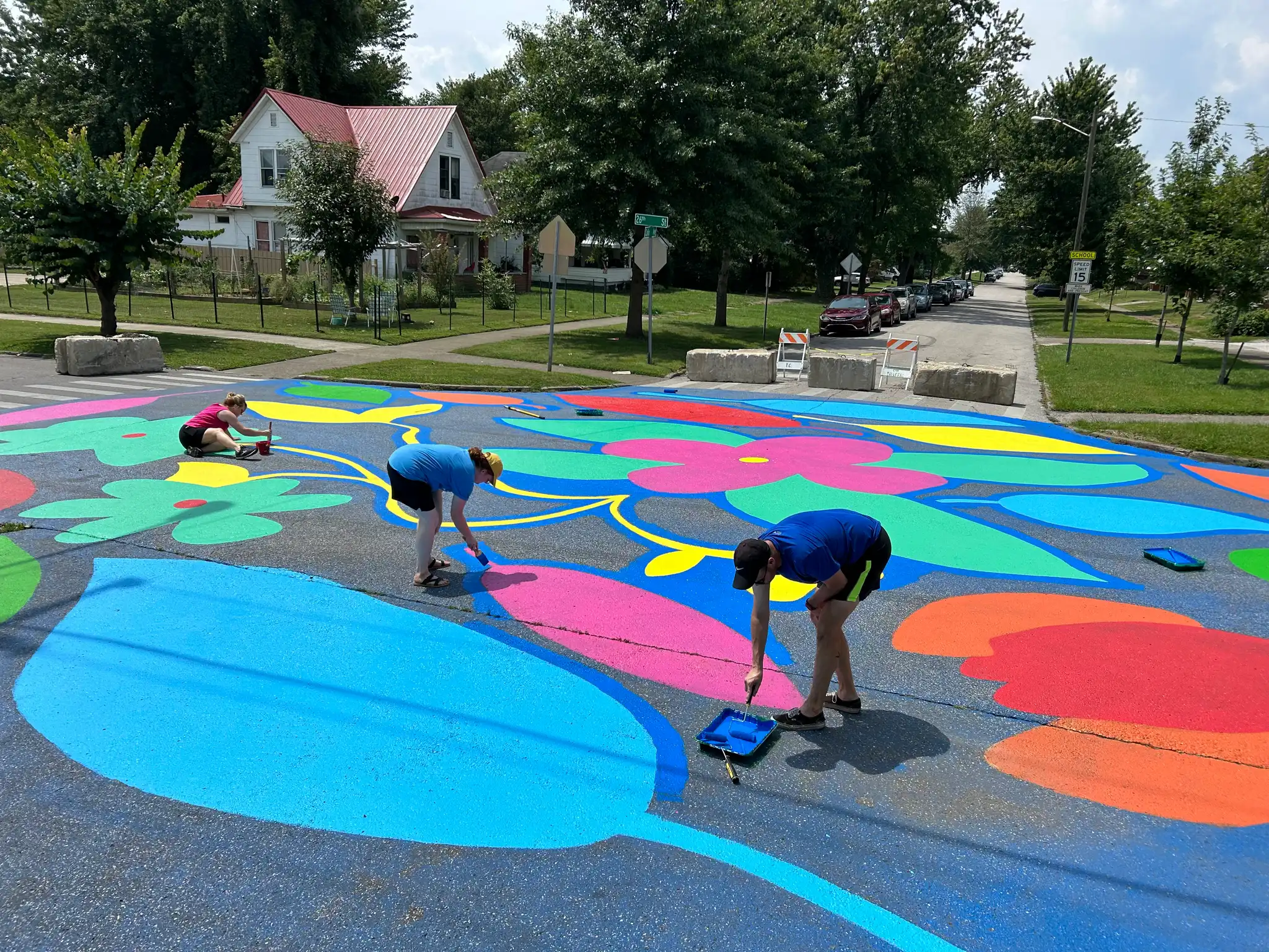 Repainting Huntington Mural