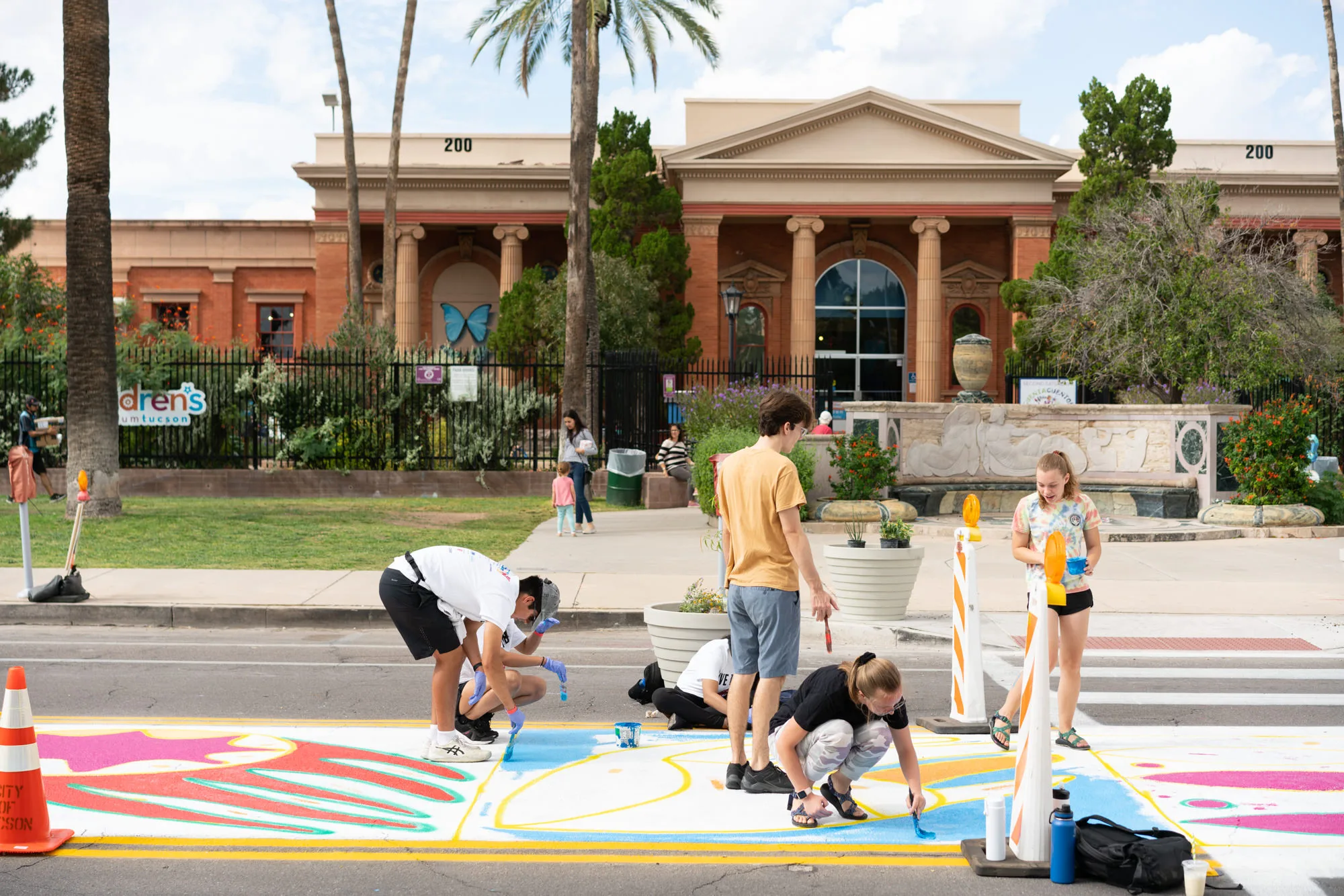 Asphalt Art after painting Tucson