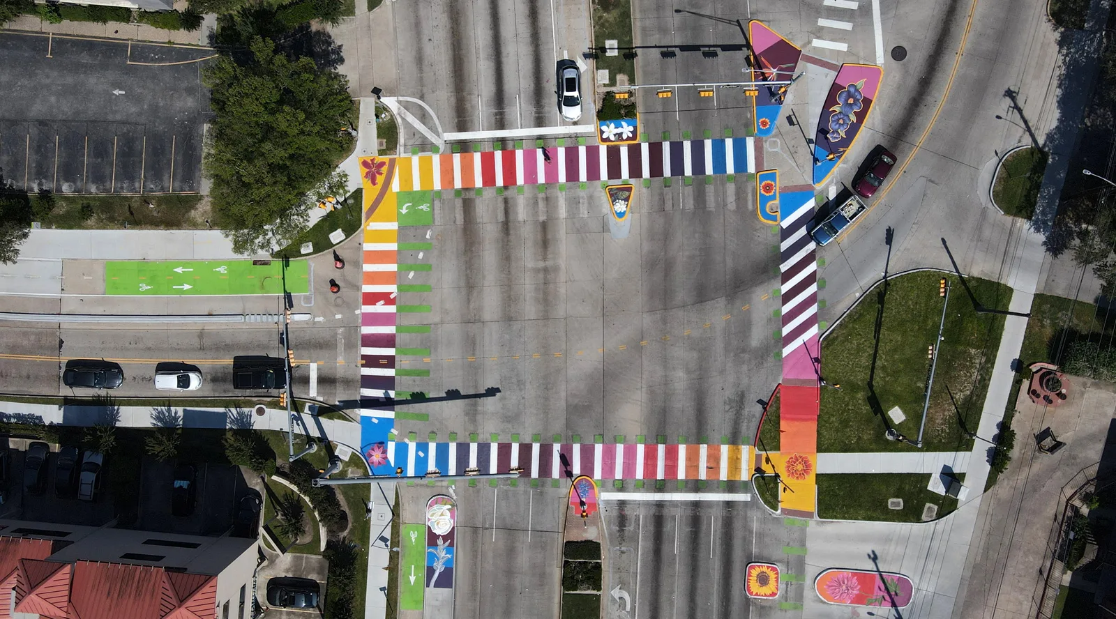 Houston, TX painted intersection