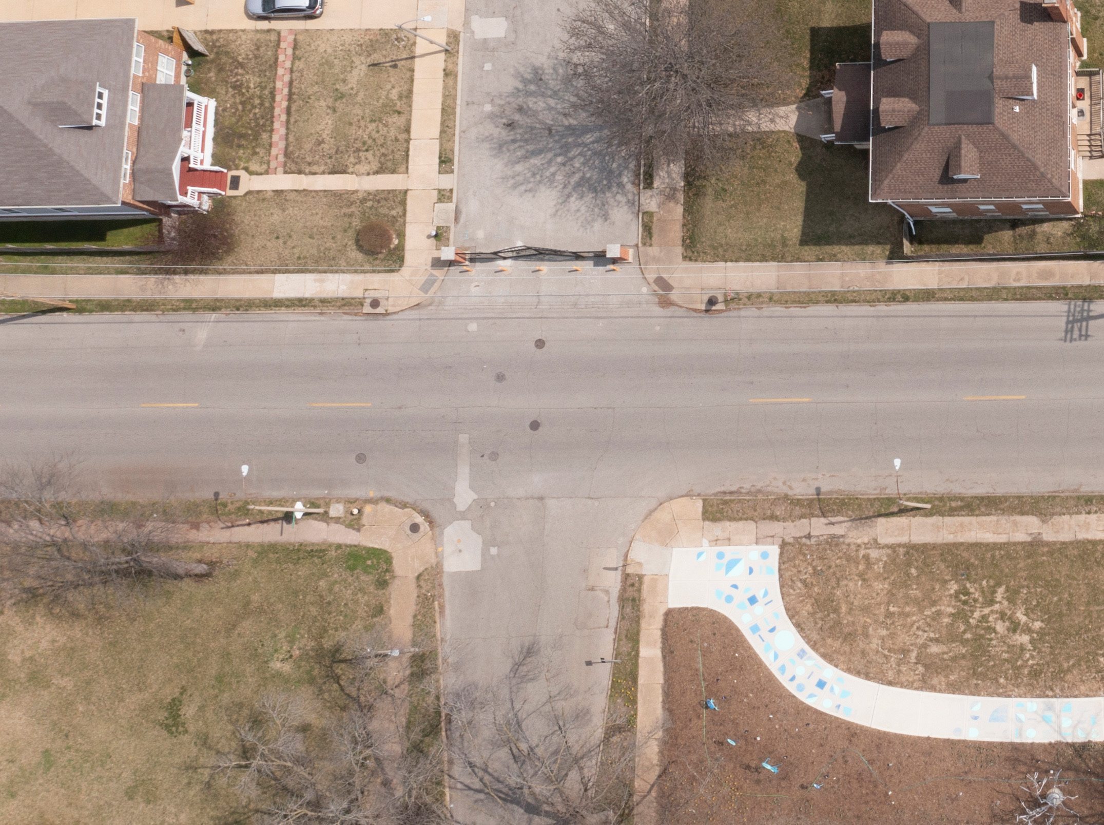 St Louis, MO before painting Curbs