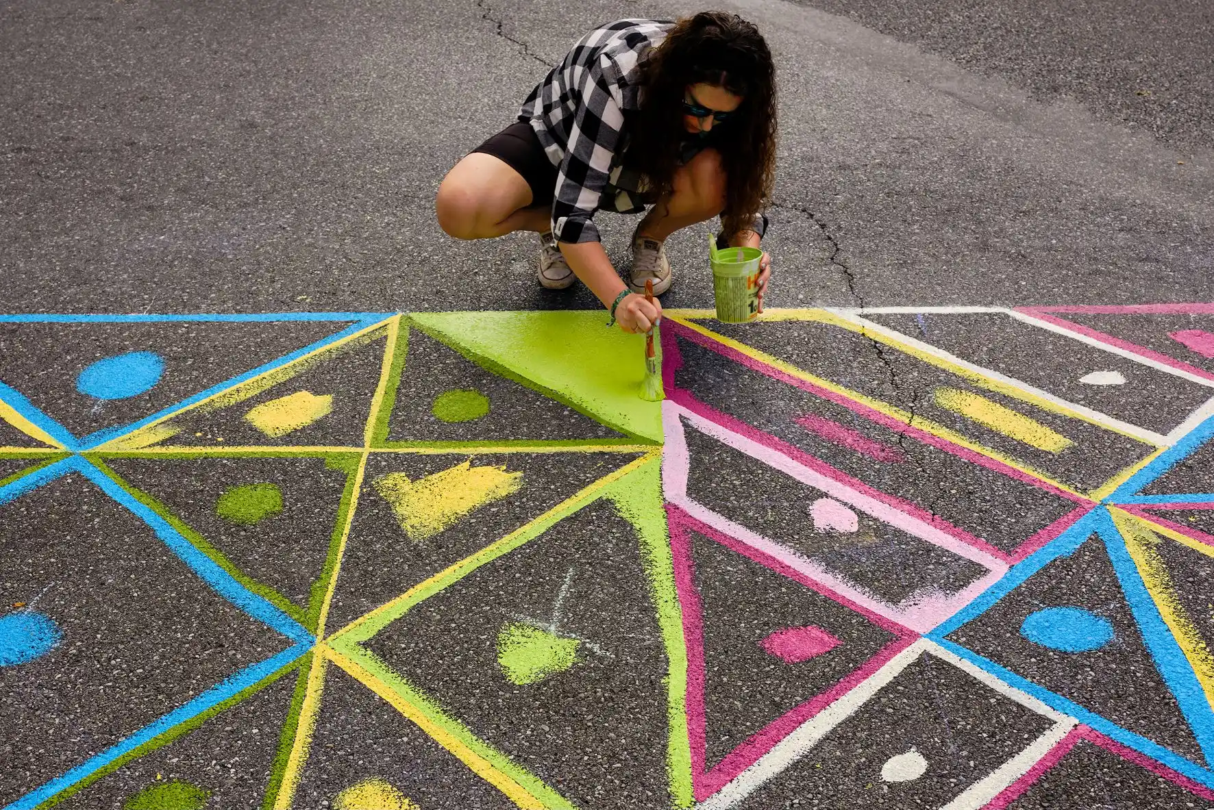 Paint by numbers inside a grid