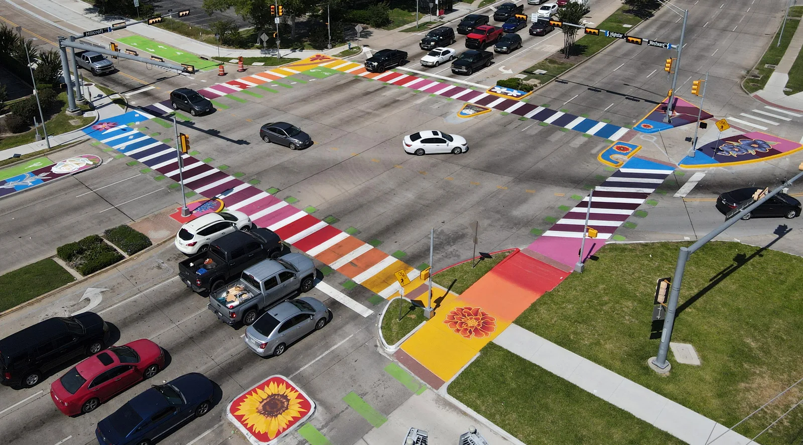 Houston, Texas Asphalt Art