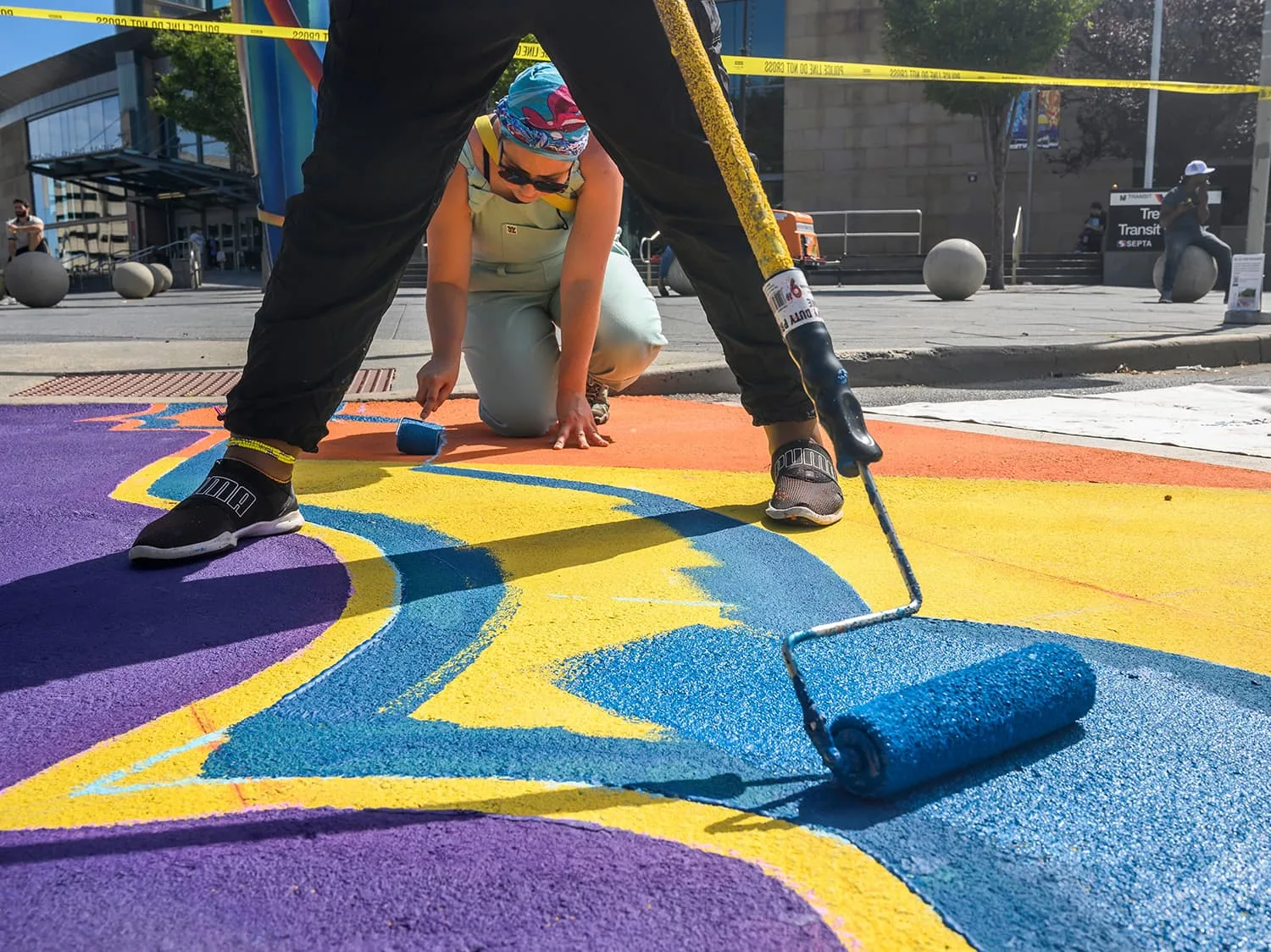 Painting with roller