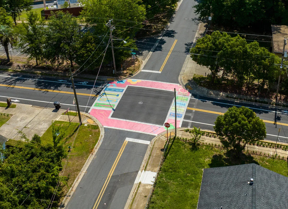 Asphalt Art Tallahassee, Florida Before