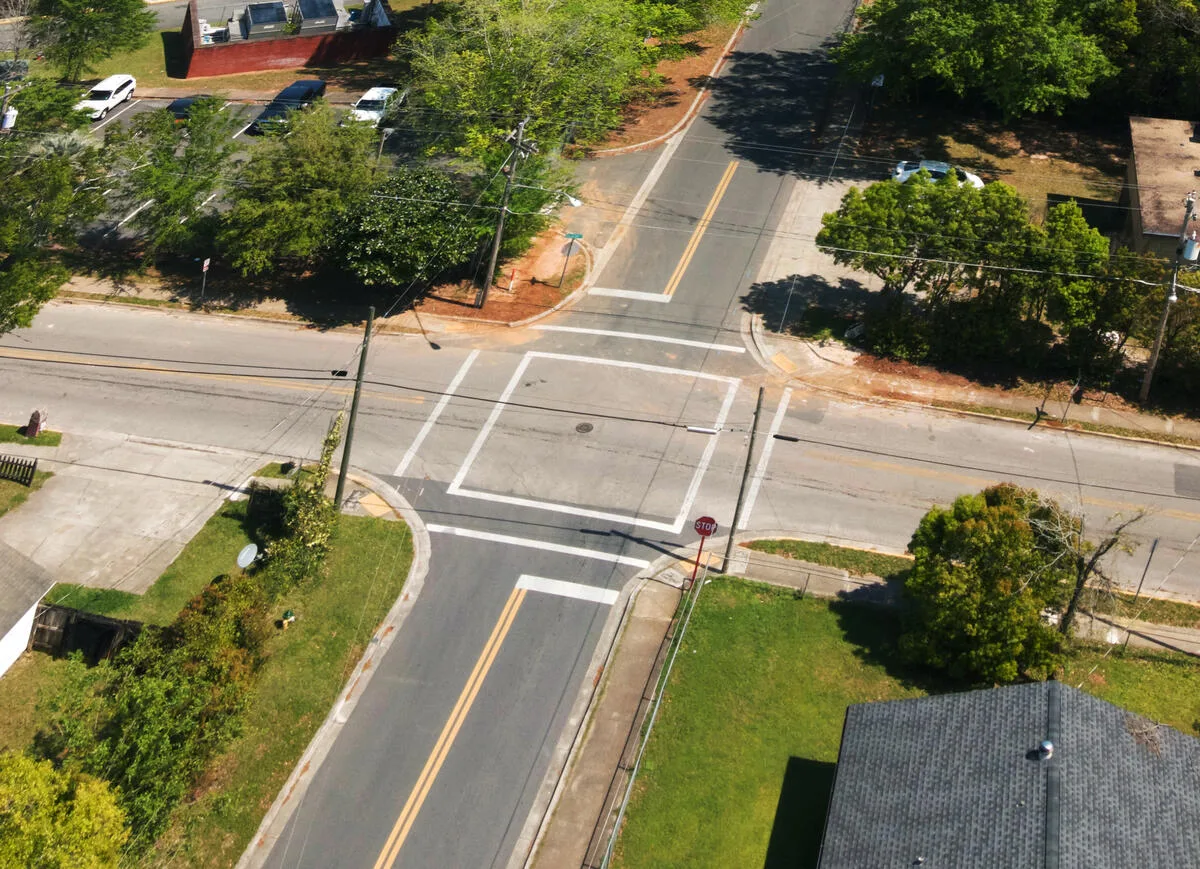 Asphalt Art Tallahassee, Florida Before