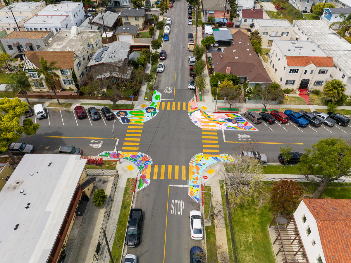 Asphalt Art Long Beach After