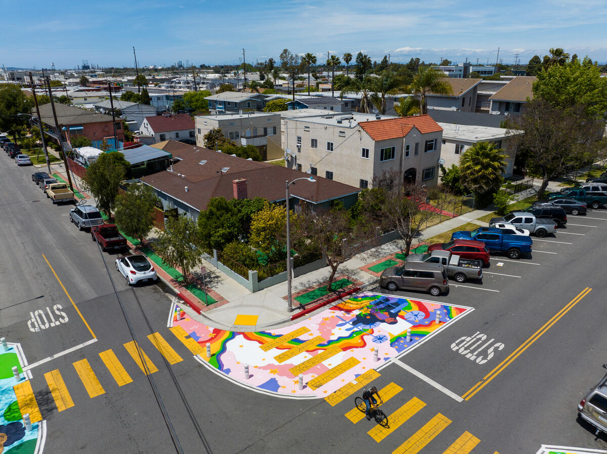 Asphalt Art Long Beach After