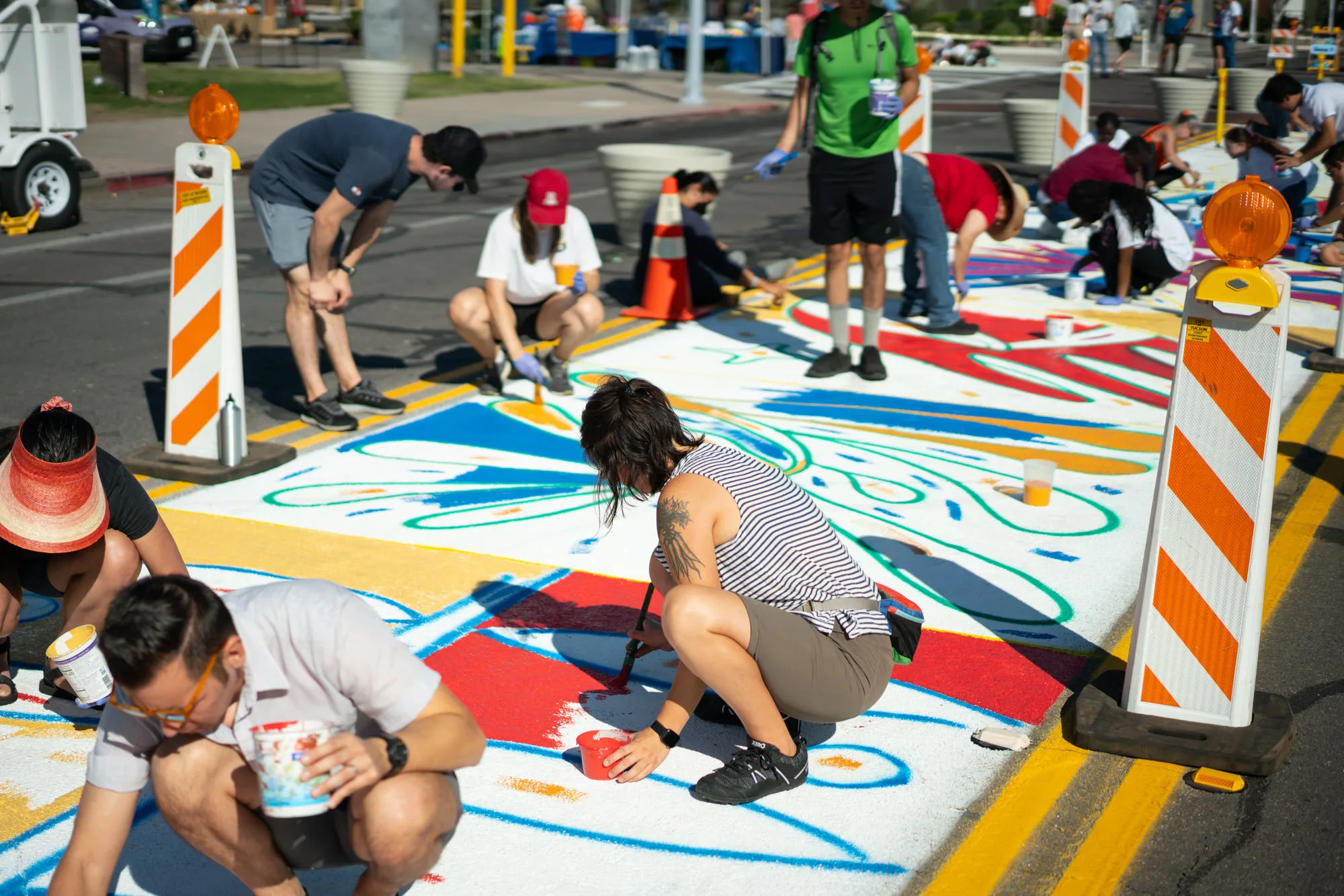 Tucson Logan Havens Asphalt Art Painting