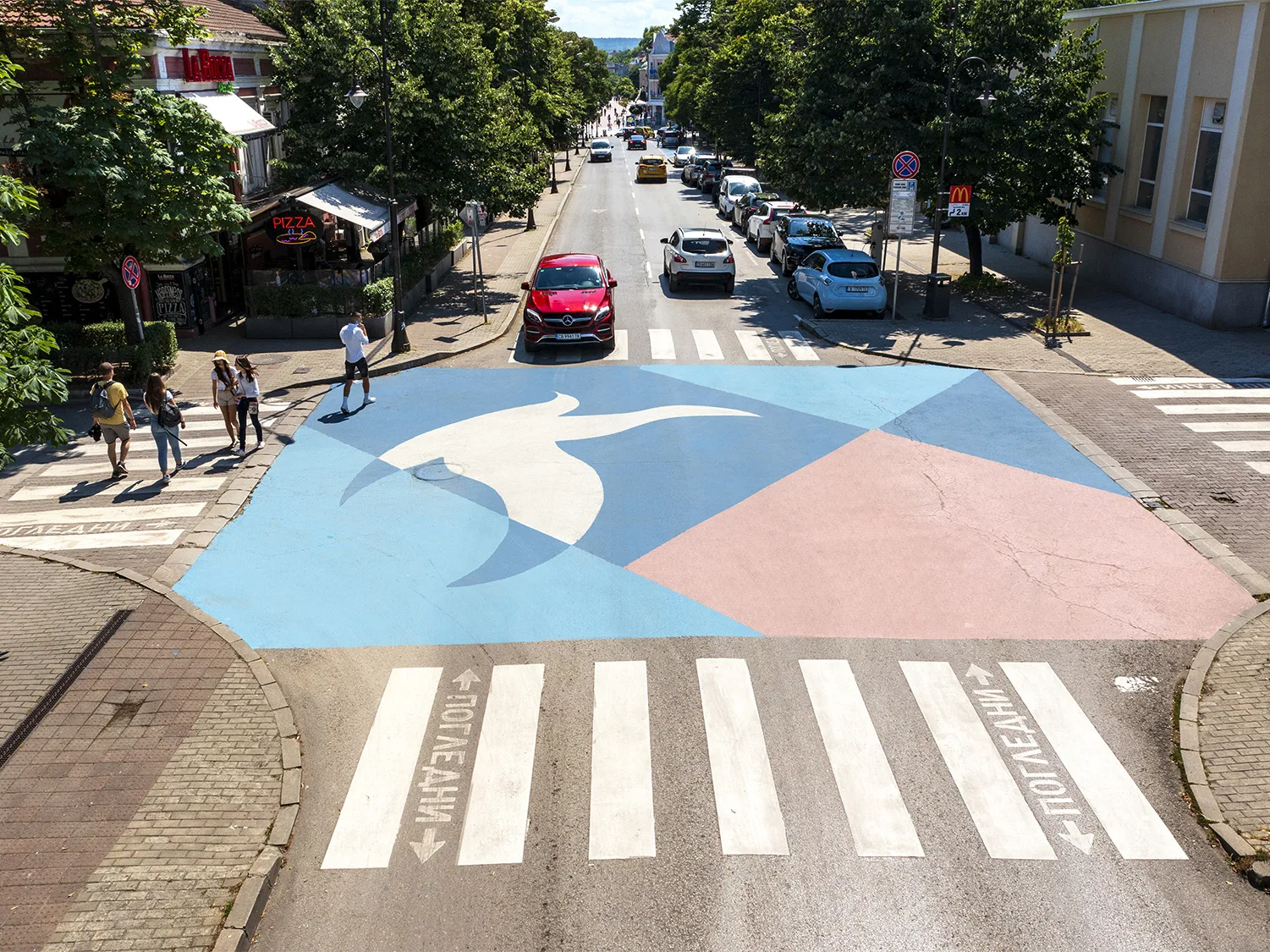 Pedestrian crossing capture in Varna
