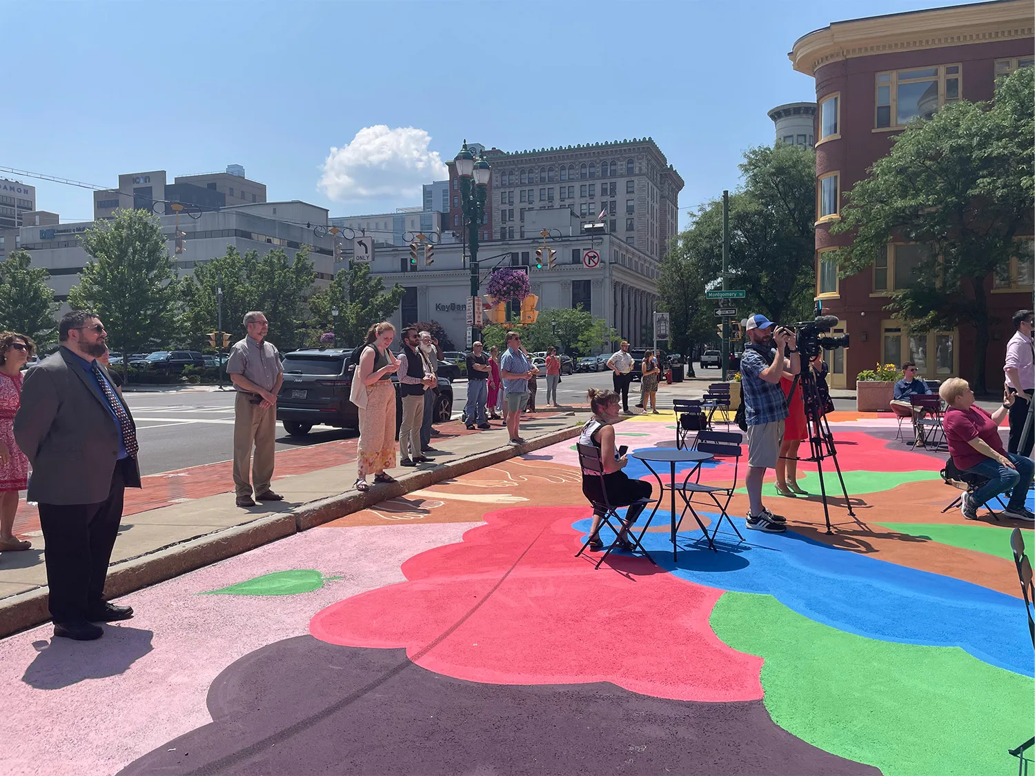 Syracuse South Sudanese Independence Day on the painted space