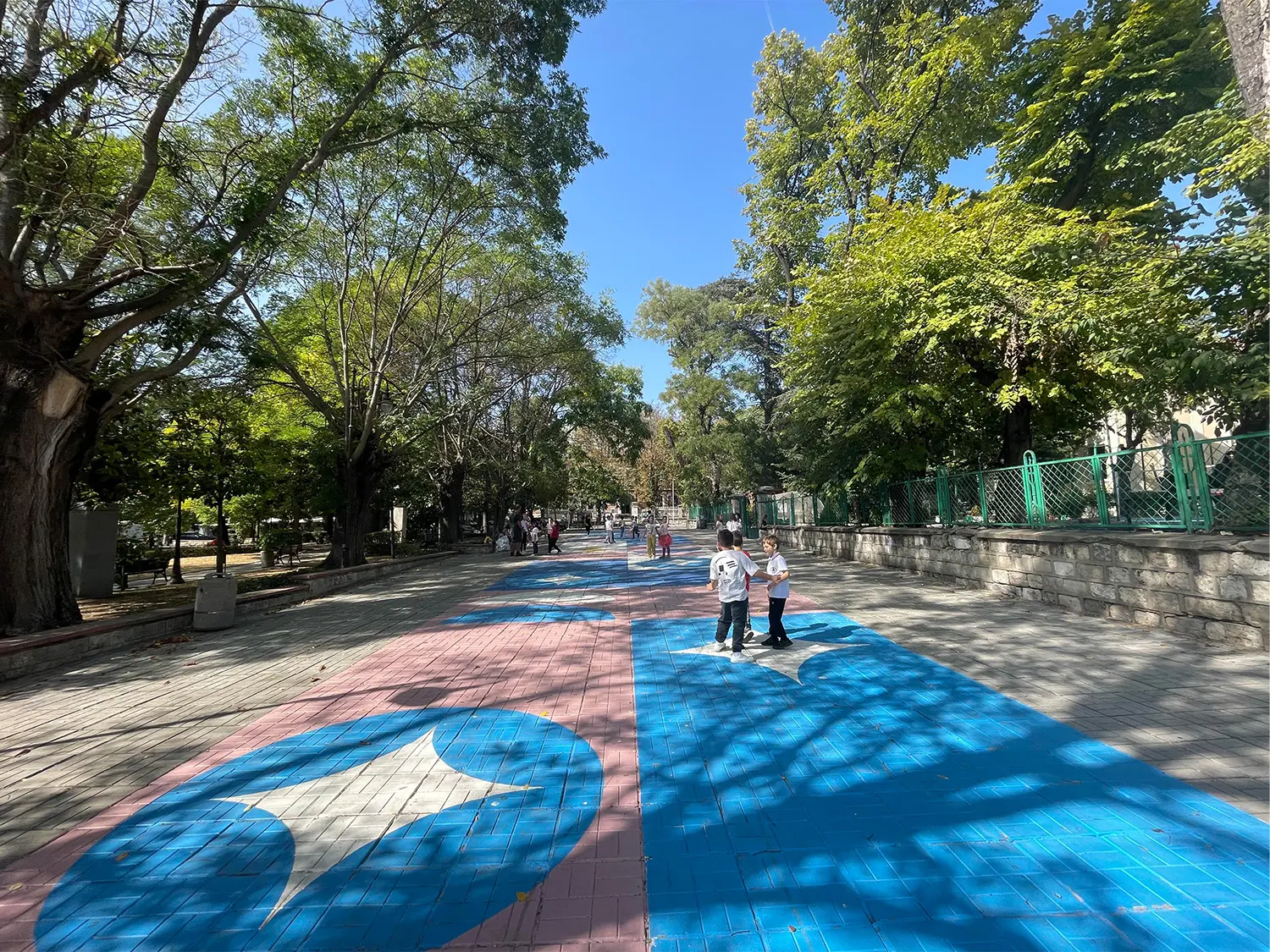 Asphalt Art project artwork capture in Varna