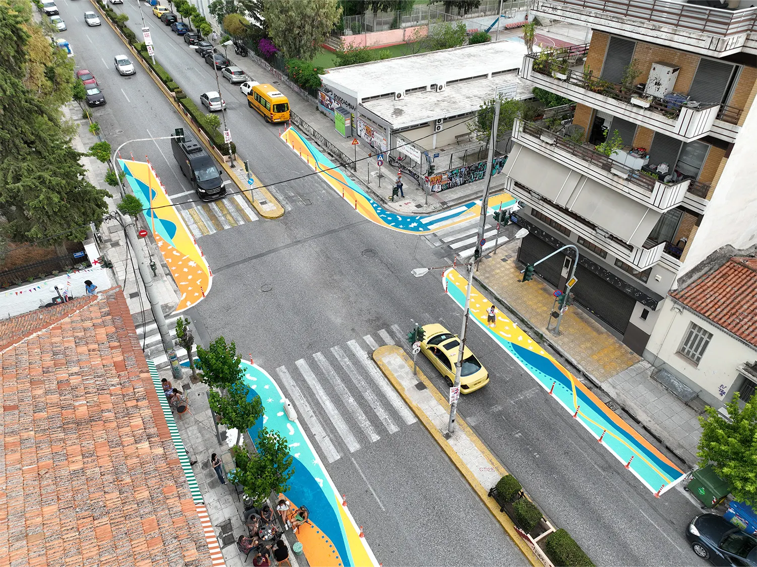 Colorful crossings of Kessariani