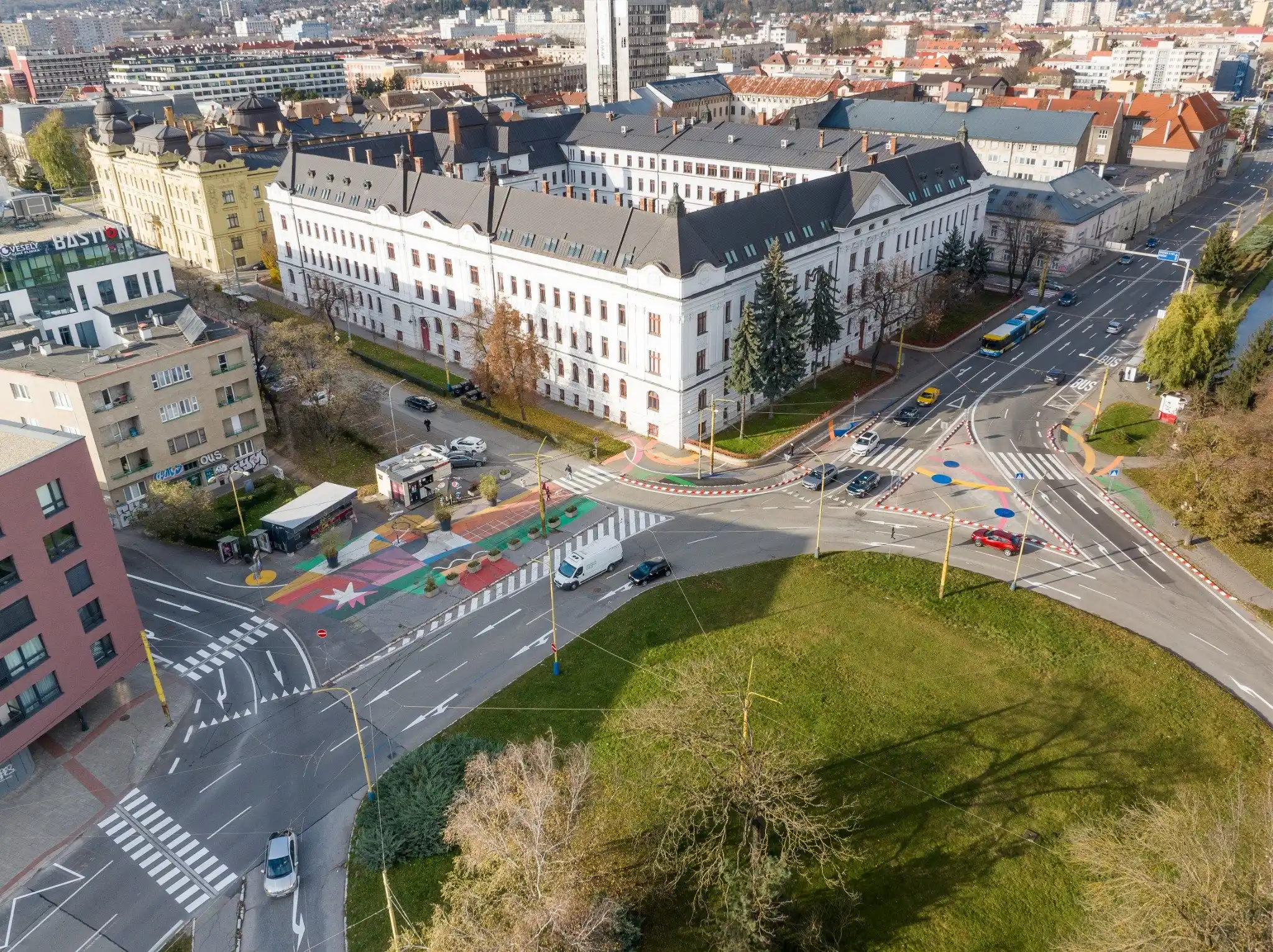 Kosice Slovakia intersection crossing capture before artwork project