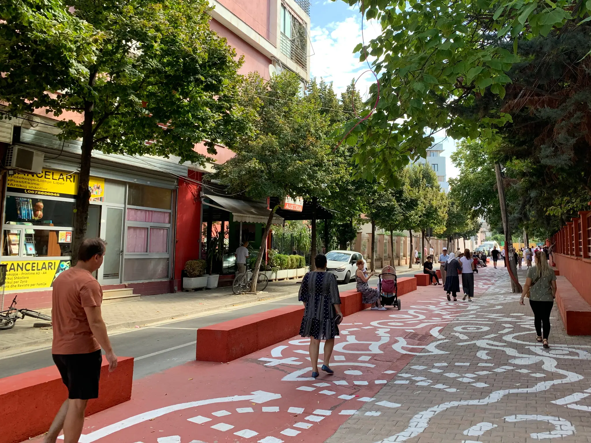 Asphalt Art Before Tirana, Albania
