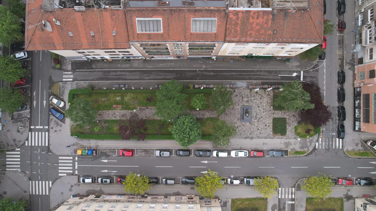 Asphalt Art Initiative before/after comparison photos of Zagreb, Croatia. (Photo by Nada Finderle/Darna)