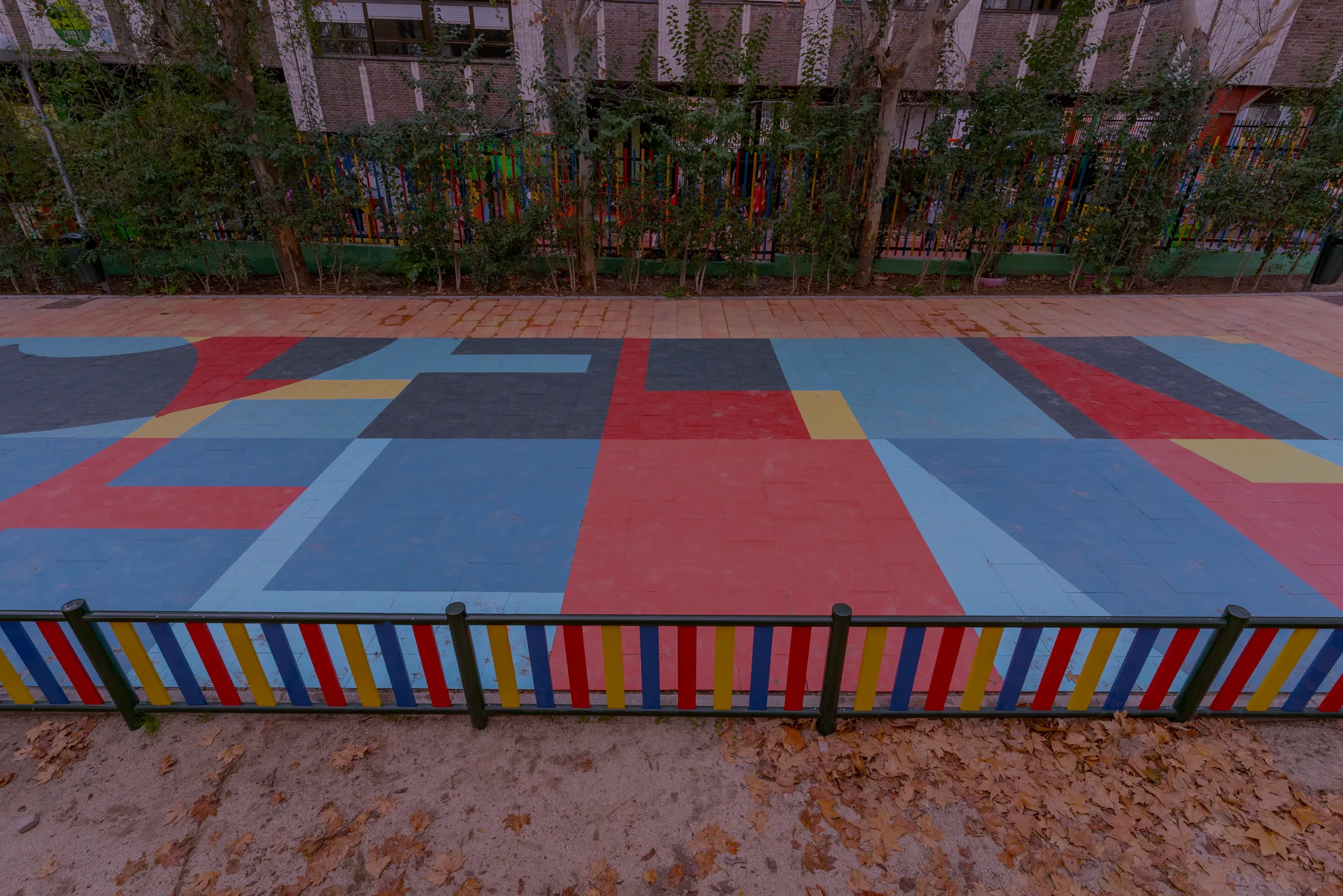 Asphalt Art Madrid after painting